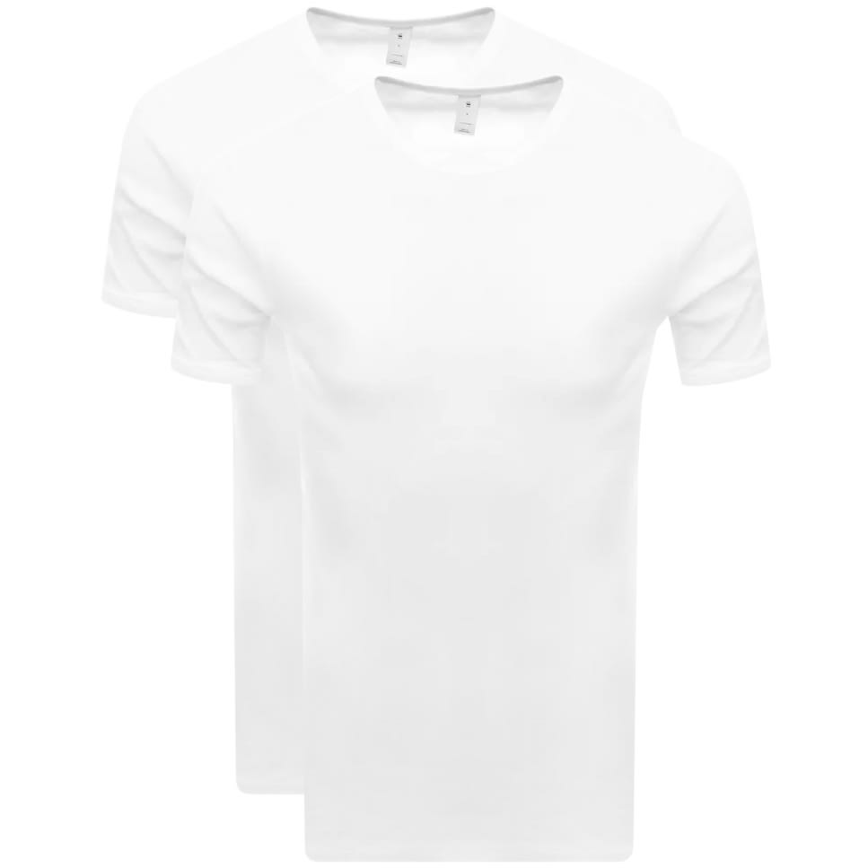 Alternative Image for ProductG Star Raw 2 Pack Base T Shirt White1